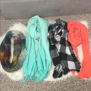 4 scarf bundle